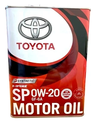 Масло моторное TOYOTA MOTOR OIL SP 0W-20 синтетическое 4 л купить 7 181 ₽