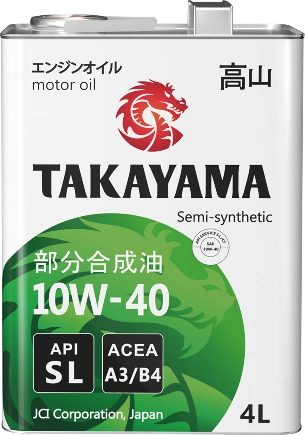 Масло моторное Takayama Safetec 10W-40 A3/B4 SL полусинтетика 4л купить 2 164 ₽