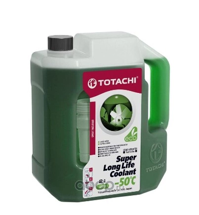 Антифриз TOTACHI Super LLC Green G11 готовый -50C зеленый 2 л 4589904520617 купить 540 ₽