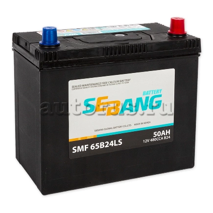 Аккумулятор SEBANG SMF 50 А/ч обратная R+ 238x129x227 EN480 А купить 6 651 ₽