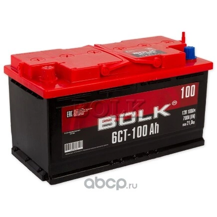 Аккумулятор BOLK 100 А/ч прямая L+ 353x175x190 EN700 А купить 7 429 ₽