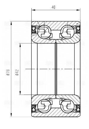 Подшипник ступицы для а/м Geely Coolray (19-) перед. (CS 1107) купить 2 905 ₽