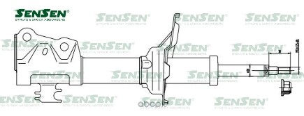 Амортизатор GAS Toyota Yaris Verso/Fun Cargo NCP20(2WD) With Rear Disk Brake 1999/08- F купить 2 992 ₽