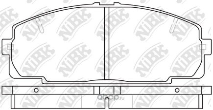 Колодки тормозные передние NIBK купить 3 331 ₽