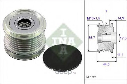 Шкив генератора 535 004 210 INA купить 3 261 ₽