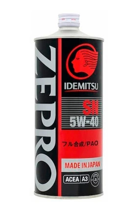 Масло моторное IDEMITSU Zepro Racing 5W-40 синтетическое 1 л купить 2 591 ₽