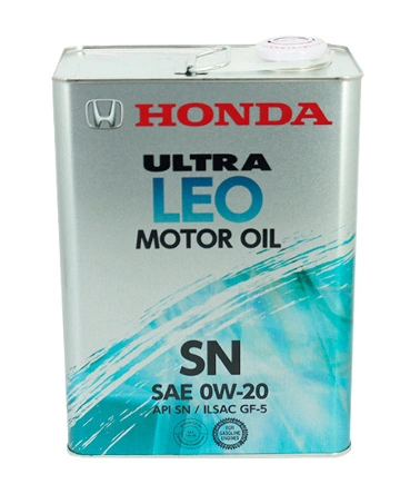 Масло моторное HONDA ULTRA LEO 0W-20 синтетическое 4 л купить 7 072 ₽