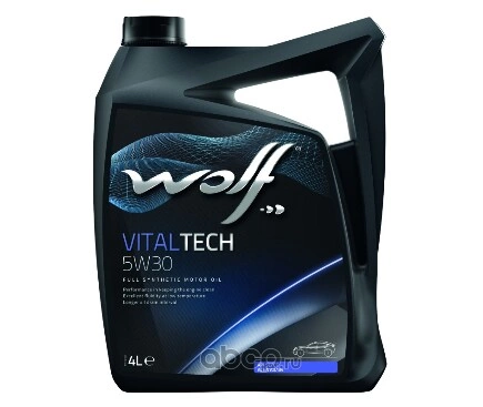 Масло моторное Wolf VITALTECH 5W-30 синтетика 4 л купить 4 196 ₽