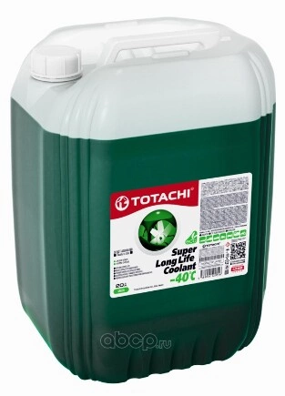 Антифриз TOTACHI Super LLC Green G11 готовый -40C зеленый 20 л 4589904520556 купить 4 035 ₽