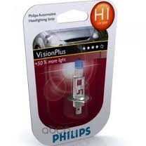 Лампа 12V H1 55W +60% PHILIPS VisionPlus 1 шт. блистер купить 849 ₽