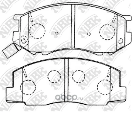 Колодки тормозные NIBK купить 1 836 ₽