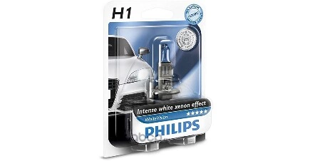 Лампа 12V H1 55W PHILIPS WhiteVision gen2 1 шт. блистер купить 708 ₽