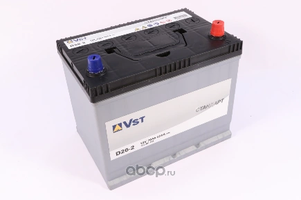 Аккумулятор VST ASIA 70 А/ч Обратная D26 258x174,5x223 EN620 А купить 9 845 ₽