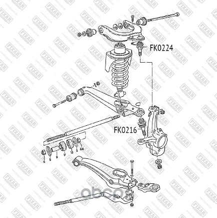 Опора шаровая L=R (верхний рычаг) VW T2 79-92 FIXAR купить 768 ₽