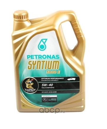 Масло моторное PETRONAS Syntium 3000 E 5W-40 5 л купить 6 125 ₽