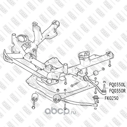 Рычаг передний нижний R BMW X5(E53) 00-07 FIXAR купить 2 910 ₽