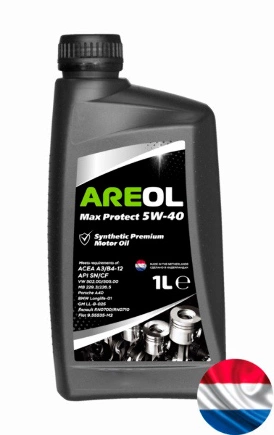 Масло моторное AREOL Max Protect 5W-40 синтетика 1 л купить 987 ₽