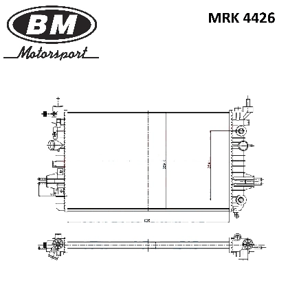 Радиатор охлаждения двигателя AT, AC +/- BM купить 8 250 ₽