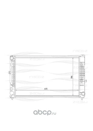 Радиатор основной VAG+Skoda 2.4/2.6/2.8L/2.5TDI МКПП FREE-Z купить 6 855 ₽