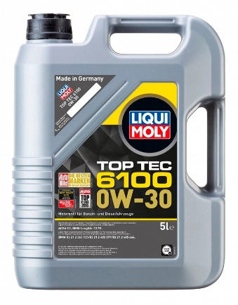 Масло моторное Liqui moly Top Tec 6100 0W-30 синтетика 5 л купить 8 012 ₽