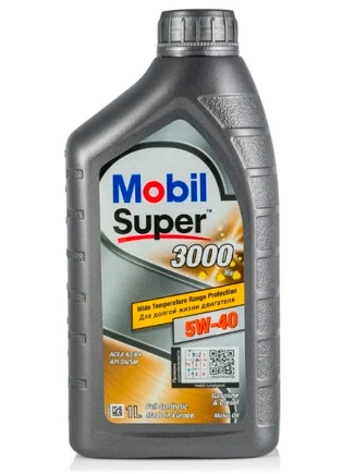 Масло моторное MOBIL Super 3000 X1 5W-40 синтетическое 1 л купить 1 566 ₽