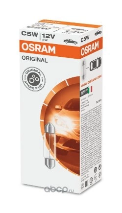 Лампа 12V C5W 5W OSRAM ORIGINAL LINE 1 шт. картон купить 65 ₽