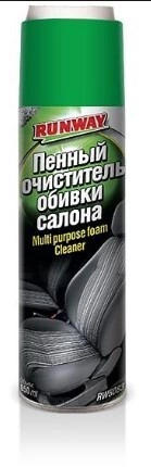 Очиститель пенный обивки салона аэрозоль 650 мл. RUNWAY купить 387 ₽