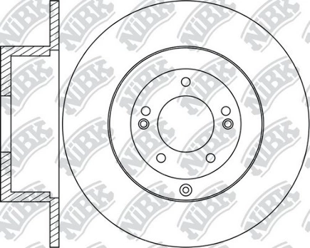 Диск тормозной задний NIBK купить 5 790 ₽