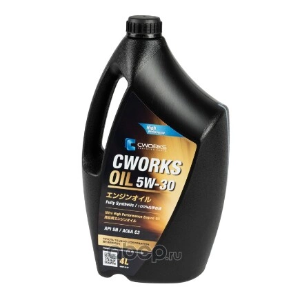 Масло моторное CWORKS OIL 5W-30 синтетическое 4 л купить 3 989 ₽