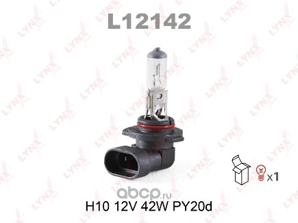 Лампа 12V H10 42W PY20d LYNXauto 1 шт. картон купить 372 ₽