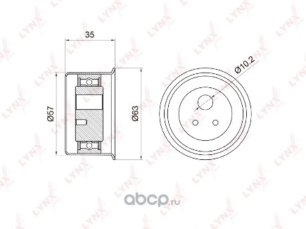 Ролик натяжной ГРМ LYNXauto купить 915 ₽