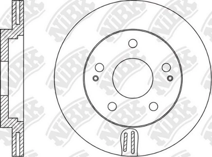 Диск тормозной передний SSANG YONG New Action /Vent D=298mm NIBK купить 7 580 ₽