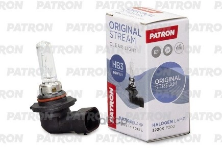 Лампа 12V HB3 60W P20d PATRON Original Stream 1 шт. пакет купить 247 ₽