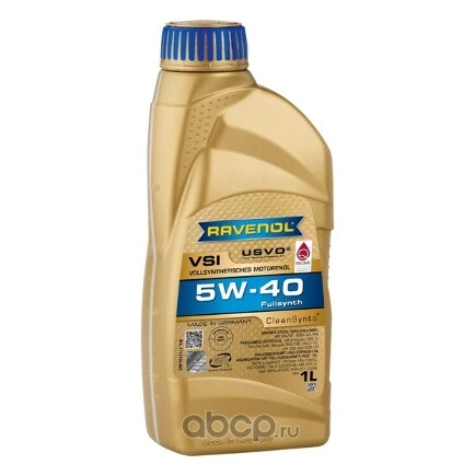 Масло моторное Ravenol VSI 5W-40 синтетическое 1 л купить 2 621 ₽